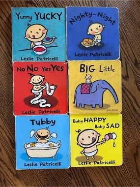 📚 Leslie Patricelli Baby Board Book Set - 6 Books 📚 bulk lot